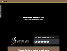 Tablet Screenshot of countylinechiro.com